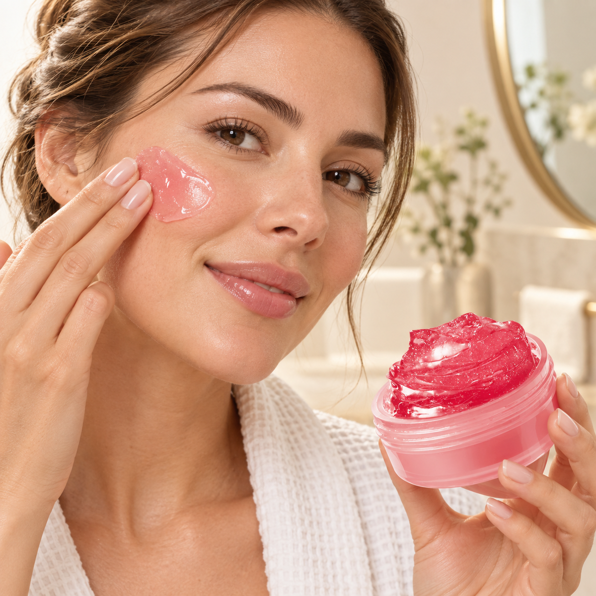 Crème Hydratante au Collagène • 110ml utilisé dans une routine beauté élégante